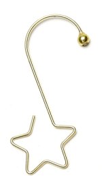 Gold Star-shape Hanger - Box of 36